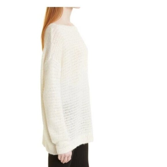 Cashmere Wool Sweater Womens XXS Oversized Alpaca Sequin Nordstrom Signature New - Picture 5 of 12